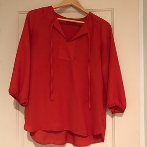 Orange/red Blouse